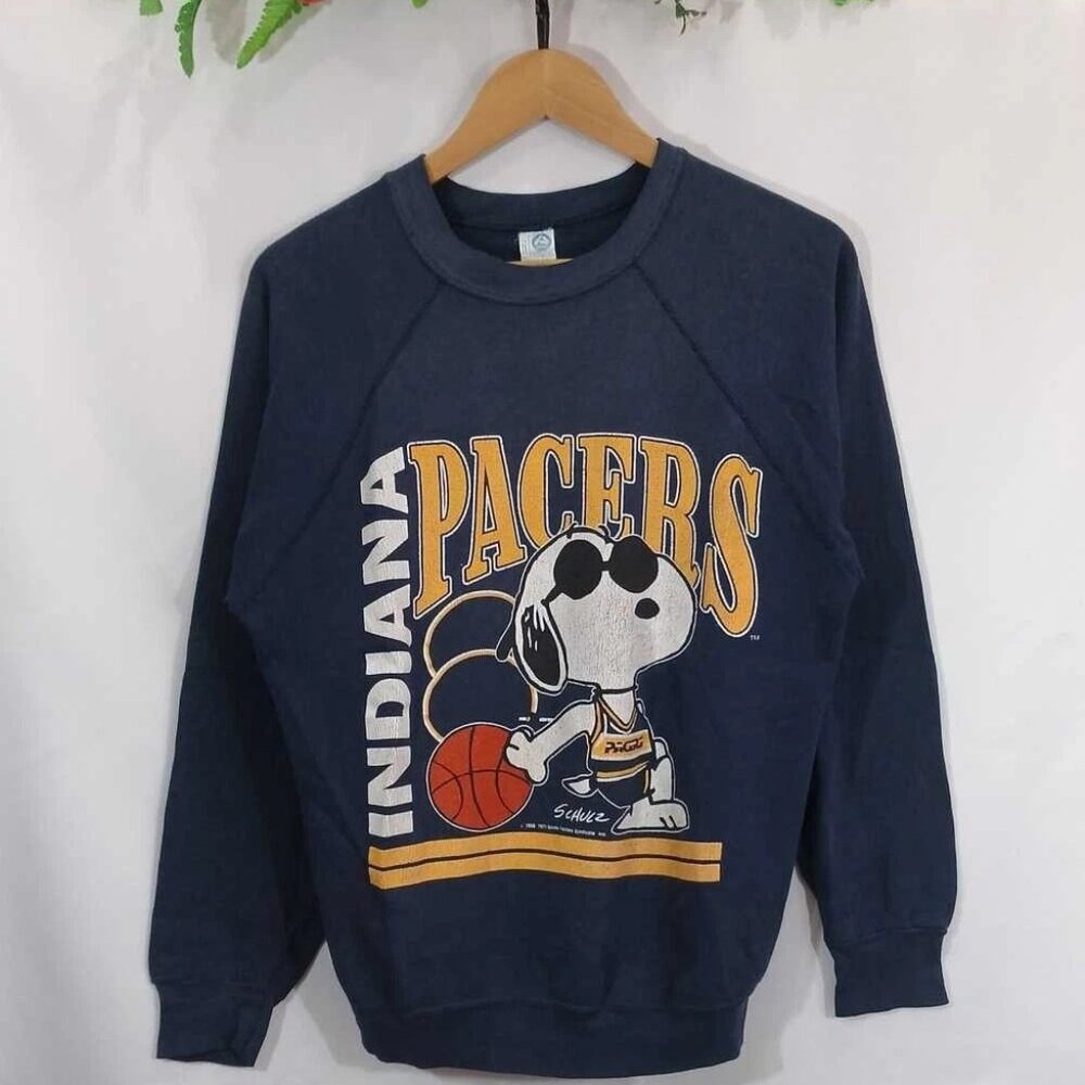 NBA × Vintage Vintage 70s Indiana Pacers Cartoon Sweatshirt